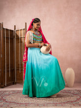 Sky & Green Chaniya Choli